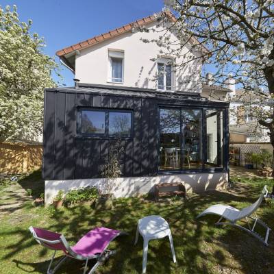 Extension sur jardin d'une maison en basse ville de Chartres 3